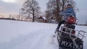 Наша чудо- техника. Катаемся на мотособаке. Мотобуксировщик " Мухтар".
