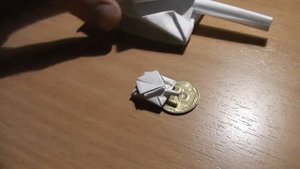 Мини танк из бумаги своими руками