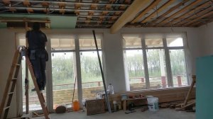 монтаж гкл одному на потолок _приспособа