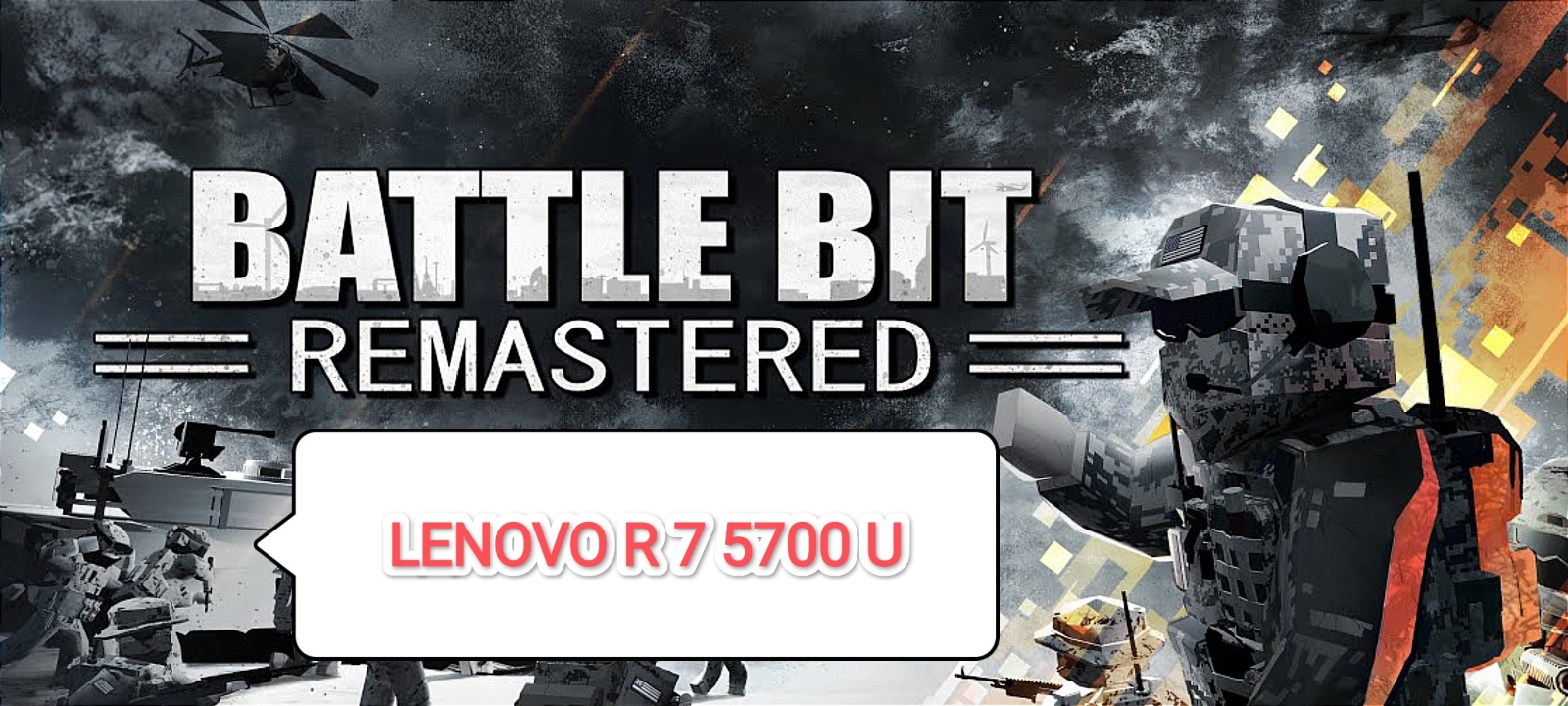 BattleBit Remastered v.1.9.3 - настройки графики для 60 фпс на слабом ПК (Lenovo R 7 5700 U)