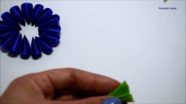 Как сделать нарядный цветок на ободок?