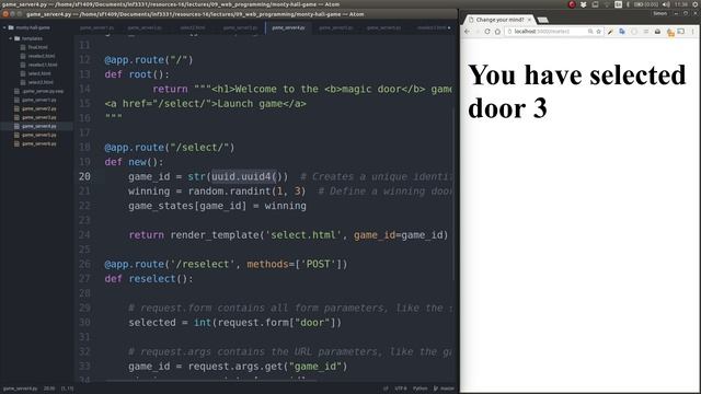 Web programming in Python with Flask, part 2