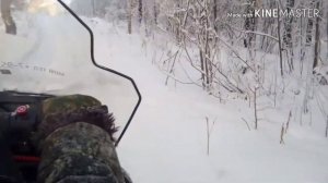 Стелс Ермак 600L, первый выезд. Изменен преднатяг вариатора!.