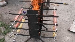 Вертикальный эко мангал