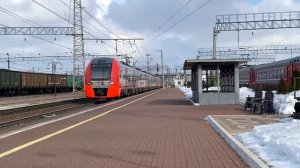 Отправление ЭС2ГП-01301/ЭС2ГП-01103 со станции Тула-1. 2ТЭ25Км-0297-с грузилом.