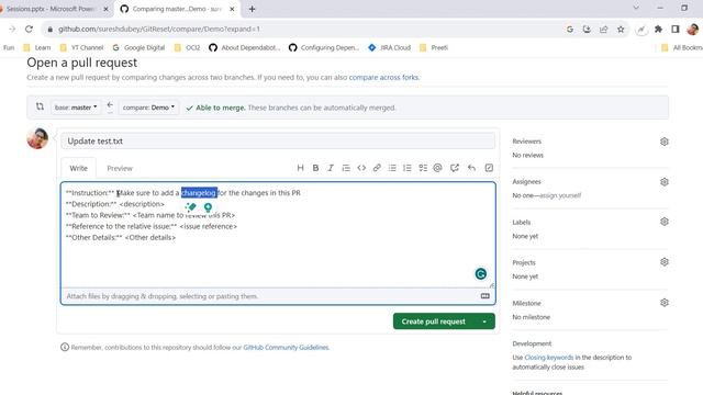 #24 Pull Request Template on GitHub | How to Create And Use PR Template? | Benefits of PR template смотреть онлайн