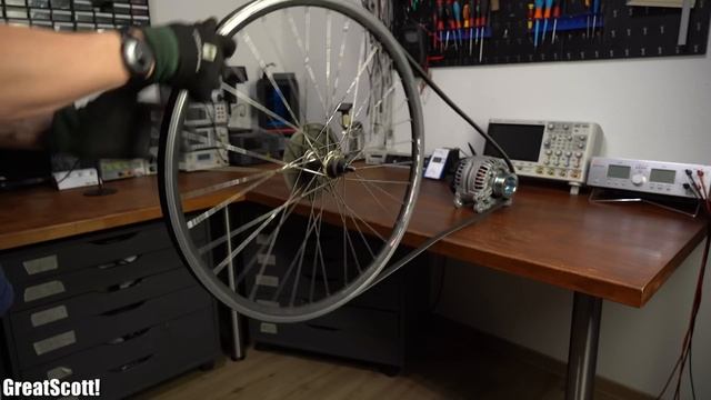 Using a car alternator with a bike to power my home? How much energy can I produce?! смотреть онлайн