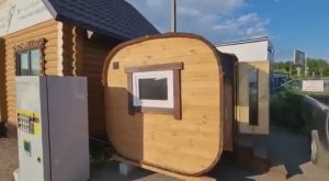 #ОБЗОР #Баня-квадро 4 метра #баня-бочка