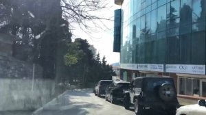 Ялта. По ул.Руданского до Киевской улицы. 07 февраля 2023. Крым. Crimea. Yalta.