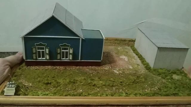 Диорама "Домик в деревне" масштаб 1:43 смотреть онлайн
