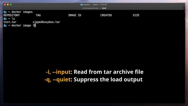 Docker image load (docker load) смотреть онлайн