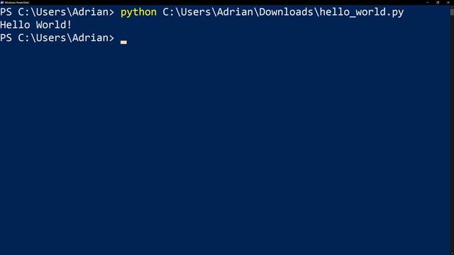 PowerShell! Running Python Scripts