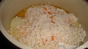 Плов из курицы и круглозернистого риса