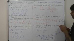 | PART -1 | Queuing Model 1( M/M/1): ( infinity(∞)/ FCFS) [ Formulae and Numericals]