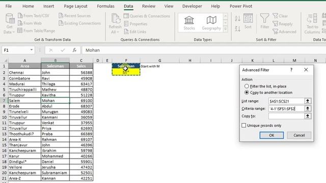 Excel Advanced Filter - Complete Tutorial in Tamil | 16+ Excel Tips & Tricks of  Advanced Filter