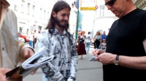 [RENORNER] Neil Tennant (Pet Shop Boys) signing autograph / Moscow 2012