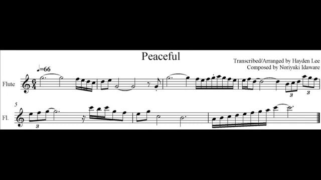 Peaceful Score for Solo Flute смотреть онлайн
