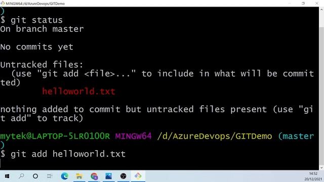 Initialise GIT Repo Add Files From Working Directory To Staging Directory смотреть онлайн