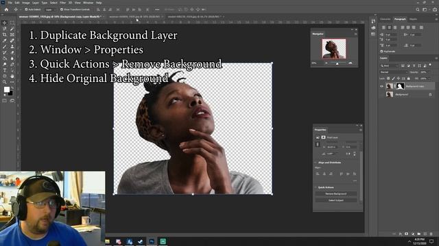 2 Minute Photoshop Tutorials - Removing Backgrounds in Adobe Photoshop смотреть онлайн