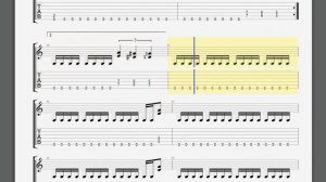 Metallica   Whiplash James guitar tablature