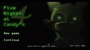 настоящее меню фнак 4 от разработчика