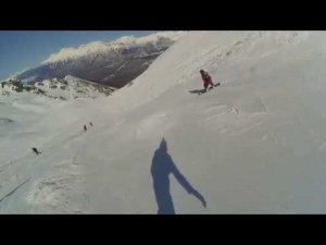 Роза Хутор. Спуск с Пика