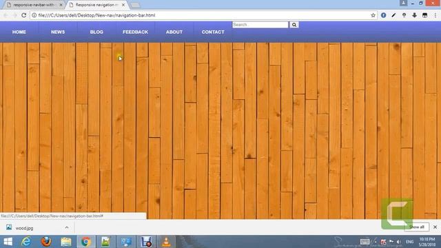 Responsive navbar with search box HTML and CSS смотреть онлайн