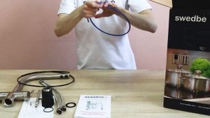 Распаковка смесителя для кухни 2в1 с фильтром Аквафор Морион Swedbe Selene Plus арт.К8144М