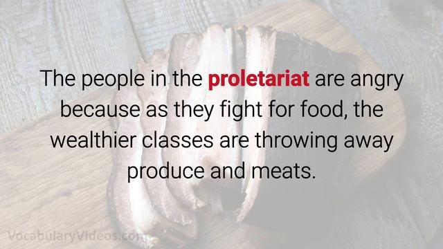 Learn English Words: PROLETARIAT - Meaning, Vocabulary with Pictures and Examples