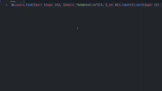 Изучение MongoDB / #4 - Выборка данных из коллекции