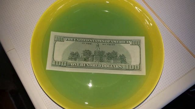 Убираем пятна, плесень на долларах. Банк не принимает доллары. смотреть онлайн