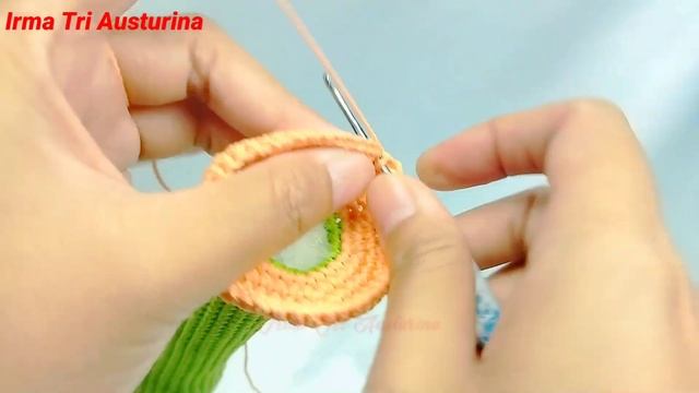 Tutorial Amigurumi Dancing Cactus Crochet For Baby - Membuat Mainan Kaktus Joget Rajut