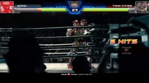 Atom vs Twin Cities with Healthbars