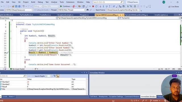 Learn Exception Handling using Try Catch block in C# | Step-by-Step Guide