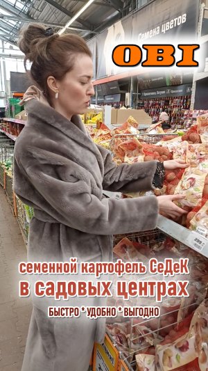 Семенной картофель в наличии в крупных садовых центрах и популярных гипермаркетах!