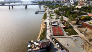 МИХАЙЛОВСКАЯ НАБЕРЕЖНАЯ Новосибирска с высоты | #новосибирск