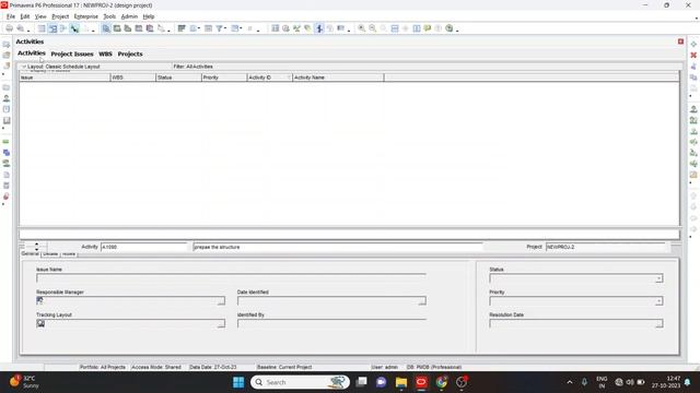 CREATING REPORT AND IMPORT & EXPORT THE FILE USING ORACLE PRIMAVERA |  CIVIL ENGINEERING |