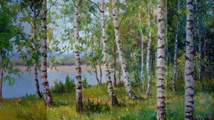 И.Шамо"Берёзы - исполняет Анна Жбанова.Видеоряд картин русских художников,навеявших это волшебство