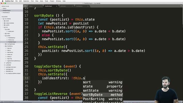 #15 Try REACTJS Tutorial - Re-Sort Array by Date or Key Value Pair смотреть онлайн