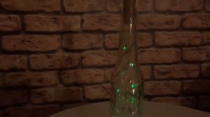 ЛАМПА светильник из бутылки, своими руками DIY lamp made of bottle