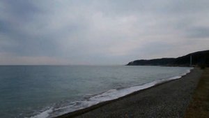 Море у разъезда "Водопадный", Лазаревский район