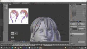 Sims 4 blender hair speed meshing - Rose hair