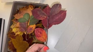 Осенний венок на дверь | Осенний DIY из листьев