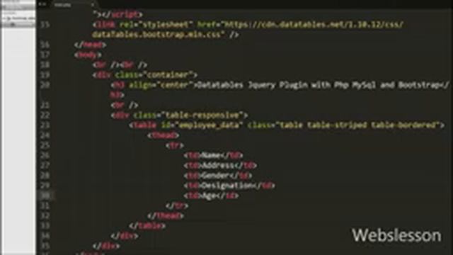 Datatables Jquery Plugin with Php MySql and Bootstrap