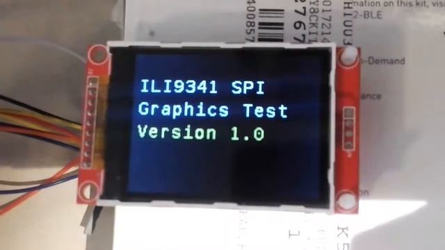 Cypress PSoC 4 ILI9341 TFT Graphics Test смотреть онлайн
