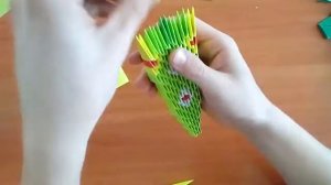 Змея  из модульного оригами-мастер класс,часть 1.