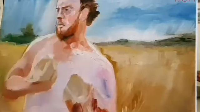 Дерзкий и Брутальный собираетесь Тыковок. Масло на картоне.  #живопись #oilpanting #painting
