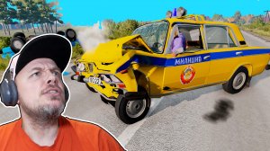 НЕУДАЧНАЯ Езда на Патрульной ВАЗ 2106 Милиция ➤ BeamNG