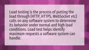 What is load testing in JMeter?