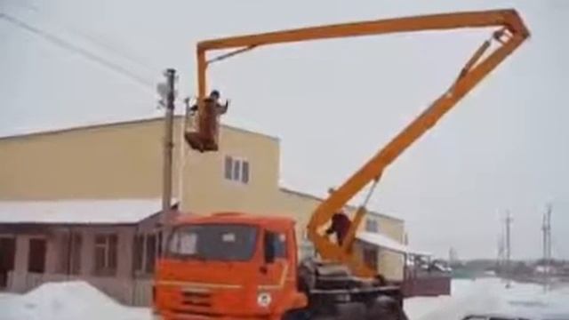 Как работает автовышка | Пример работы аренды автовышки